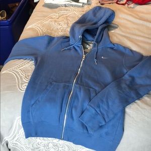 Blue Nike hooded zip up!